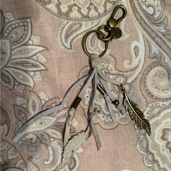 The Sak Boho Feather Keychain with Tassels - Picture 2 of 3
